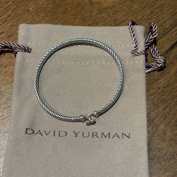David Yurman Sterling/ Diamond Pave Heart Bracelet/ Pendant Set - Picture 2 of 11